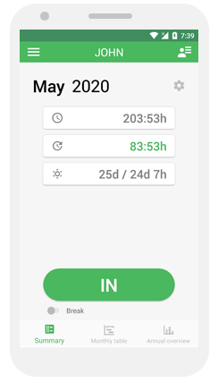 Working Timer app